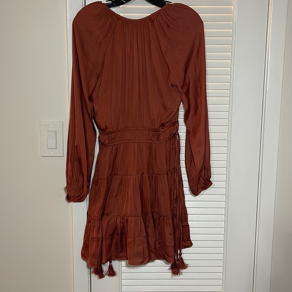 Mink Pink Susa dress size XS rust - Picture 6 of 7
